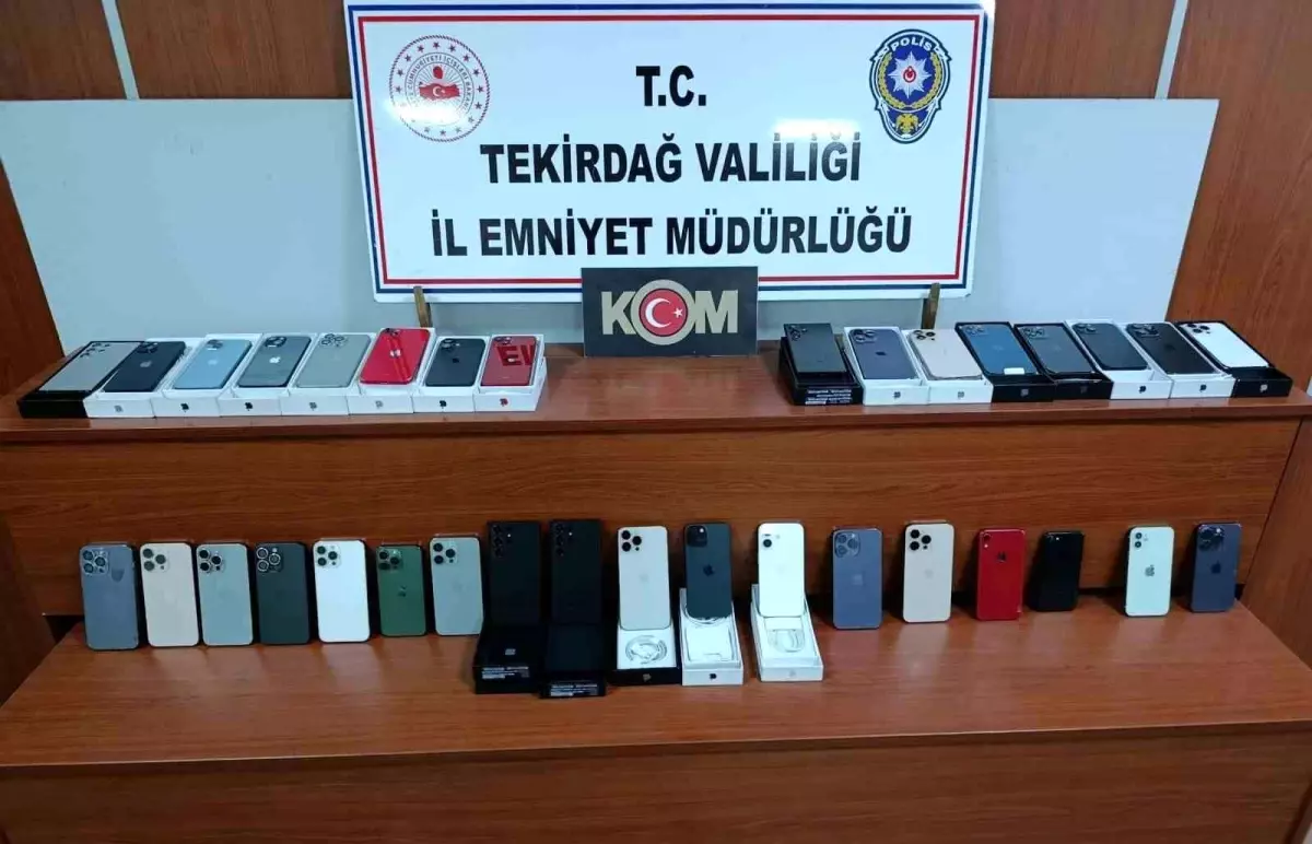 Çerkezköy’de Kaçak Telefon Operasyonu