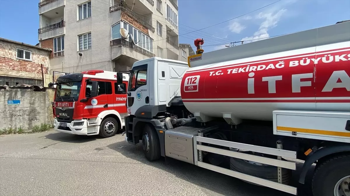 Çorlu’da Demir Doğrama Dükkanında Yangın
