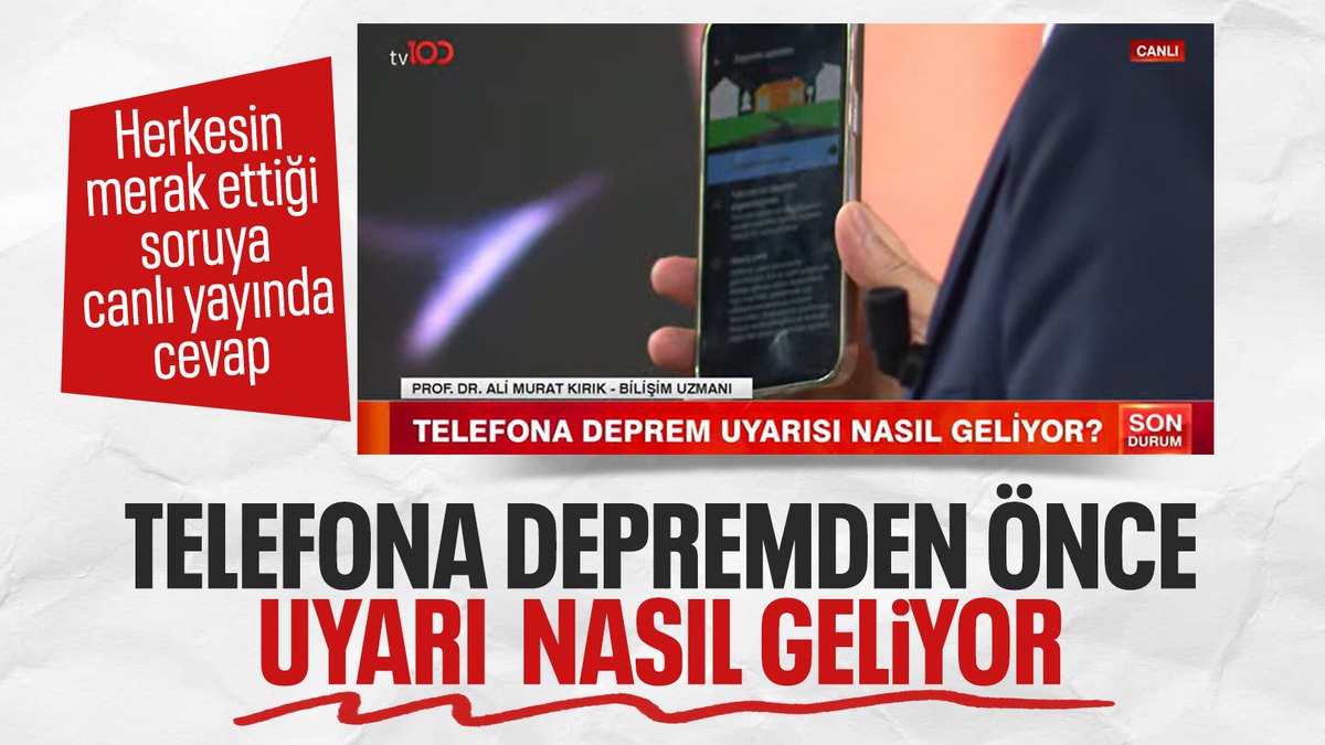 Deprem bildirimi, saniyeler öncesinden tespit ediyor