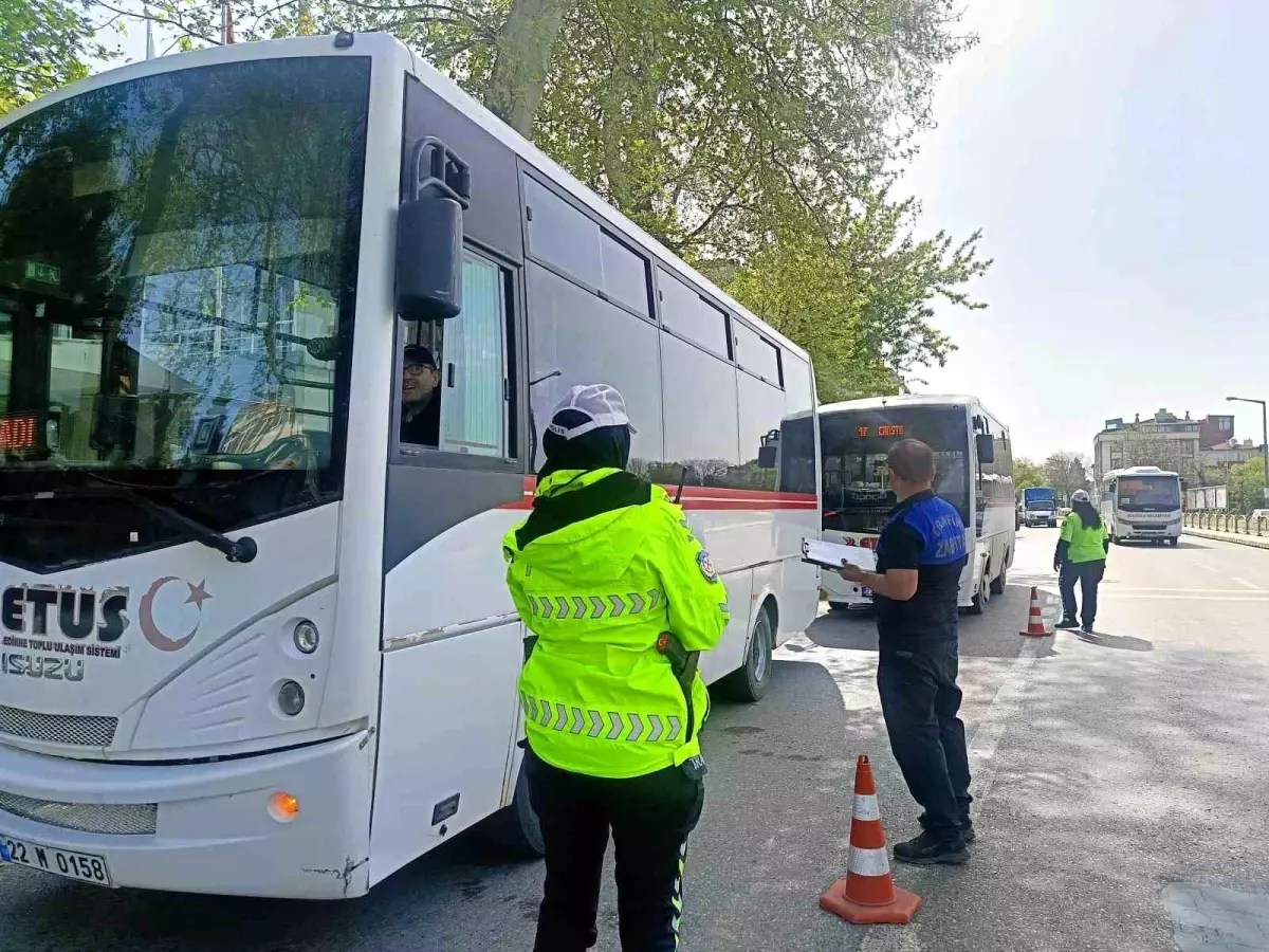 Edirne’de Toplu Taşıma ve Taksi Denetimleri Gerçekleştirildi