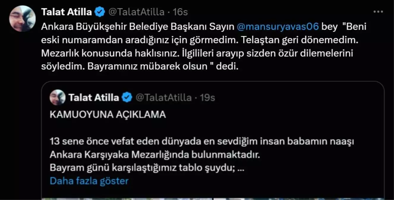 Gazeteci Talat Atilla’dan Erdal Beşikçioğlu’na Tepki: Mezarı Film Seti Olarak Kullanmak Vicdansızlık
