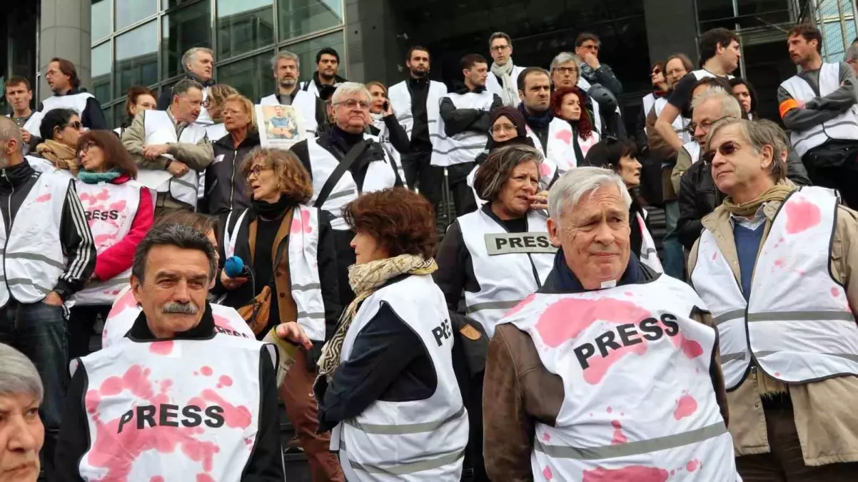 Gazetecilerden İsrail Protestosu