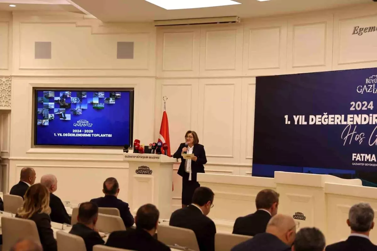 Gaziantep Büyükşehir Belediye Başkanı Şahin, 1 yılda yapılan çalışmaları anlattı