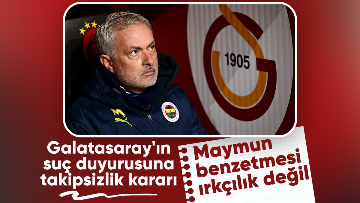 Irkçılıkla suçlanan Jose Mourinho’ya takipsizlik kararı