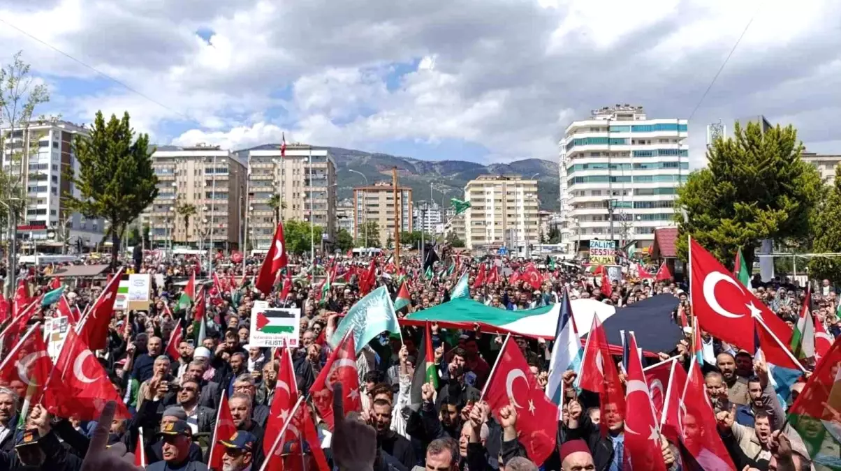 Kahramanmaraş’ta Filistin’e Destek Yürüyüşü