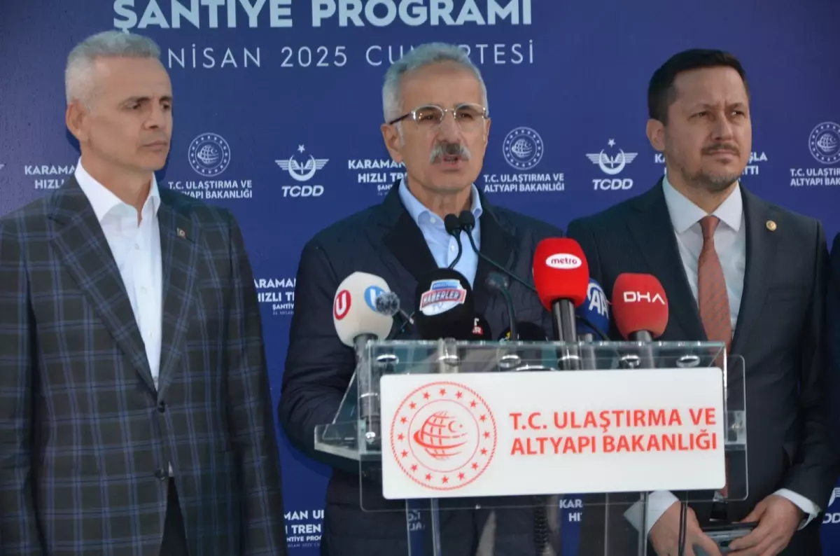 Karaman-Ulukışla Hızlı Tren Hattı Açılıyor