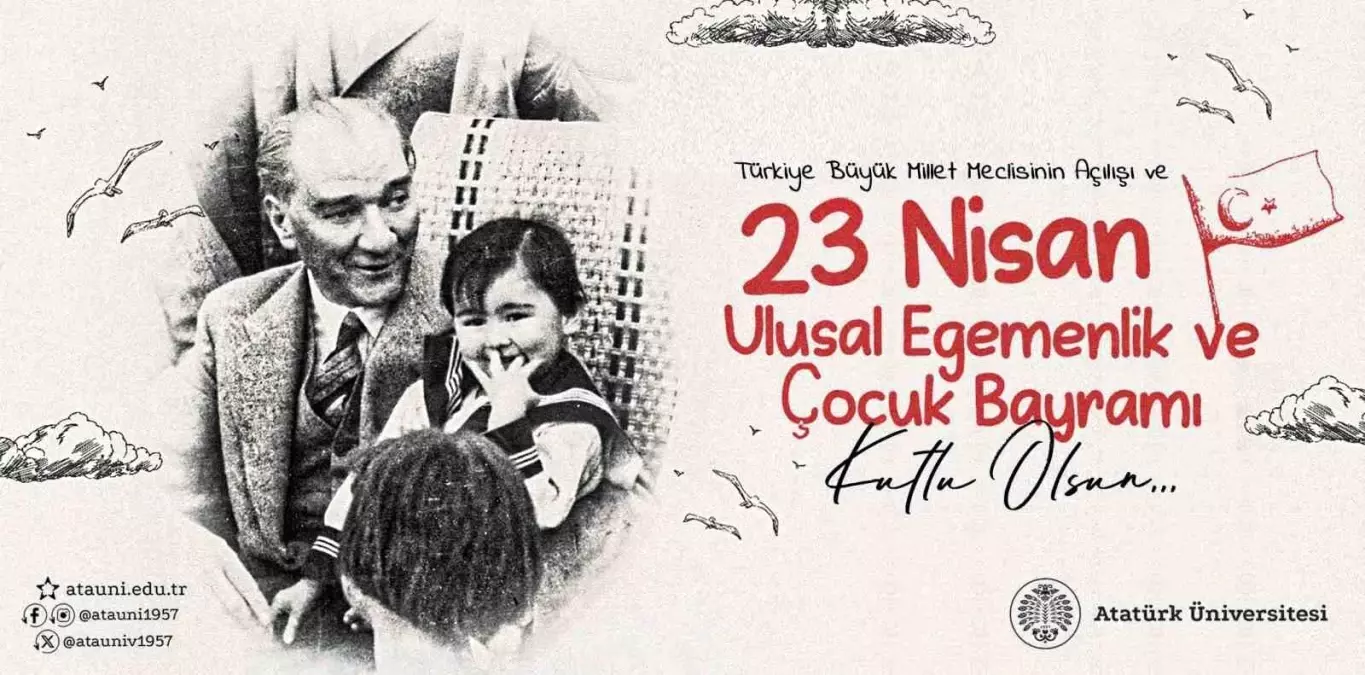 Rektör Hacımüftüoğlu; “23 Nisan Ulusal Egemenlik ve Çocuk Bayramı kutlu olsun”