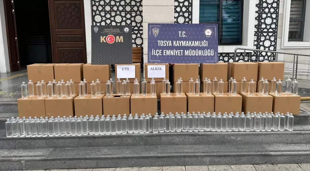 Tosya’da Kaçak Alkol Operasyonu