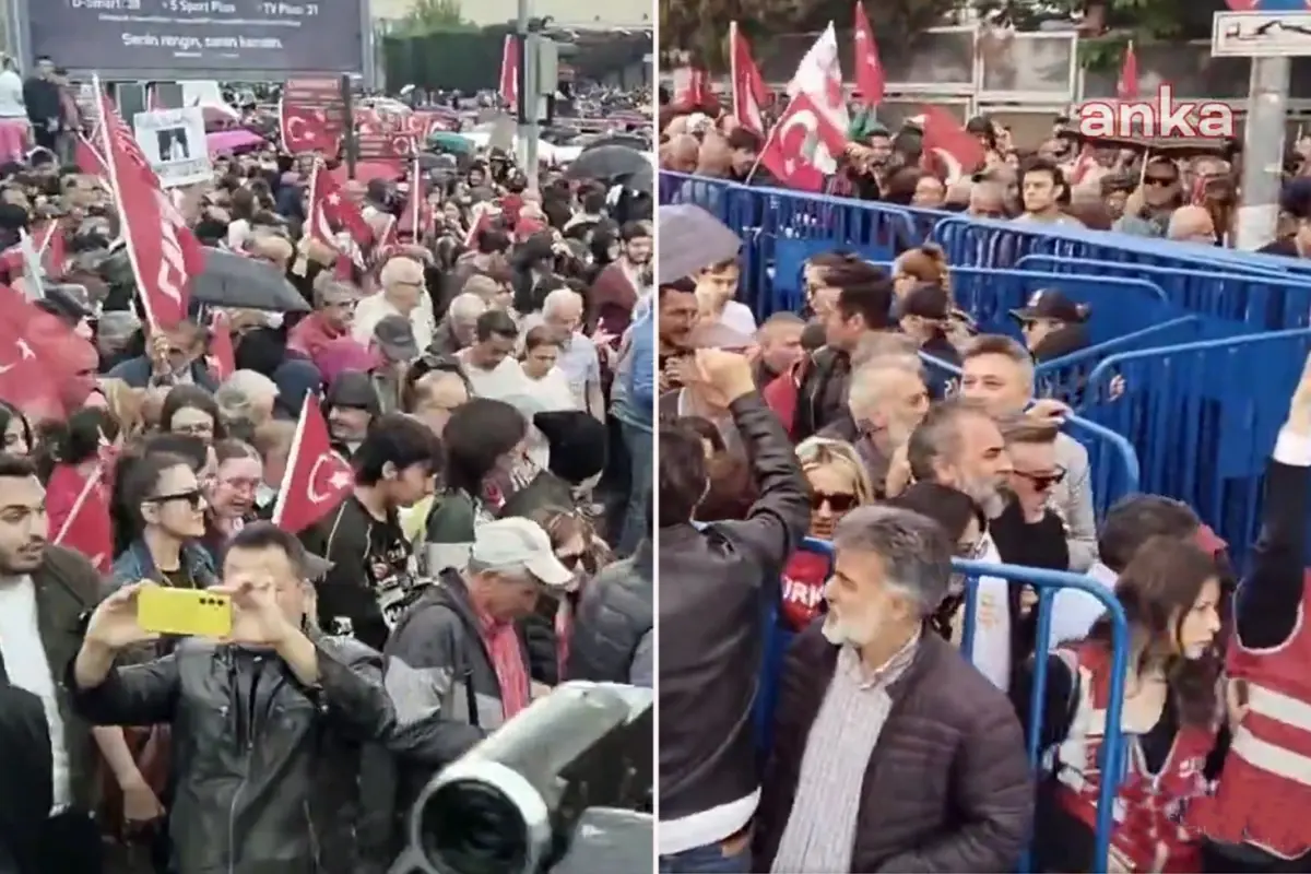 Valiliğin yasağını dinlemediler! Ankara’da CHP’liler polis barikatını aşıp yürüyüşe geçti