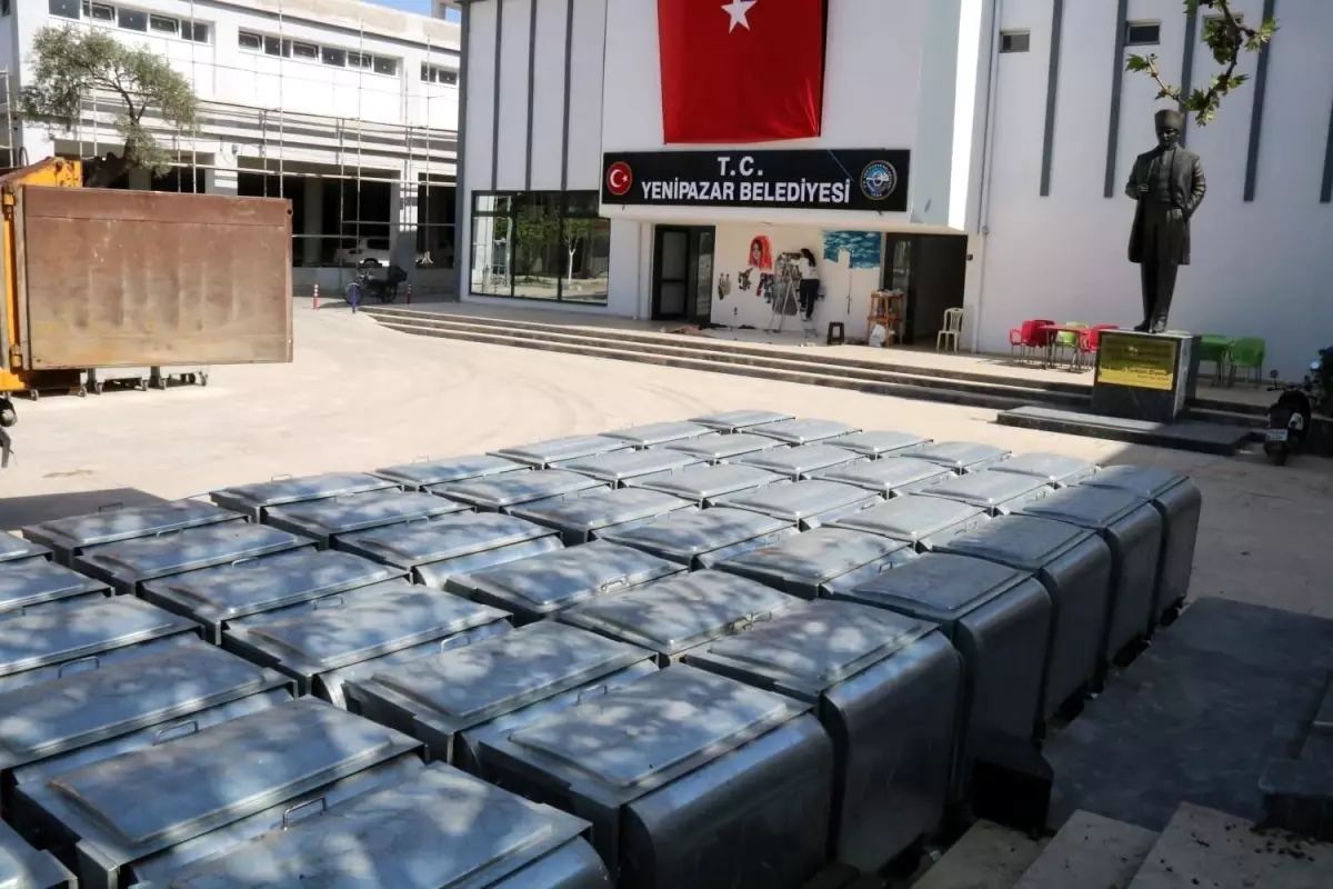 Yenipazar’a 100 Adet Yeni Çöp Konteyneri Hibe Edildi