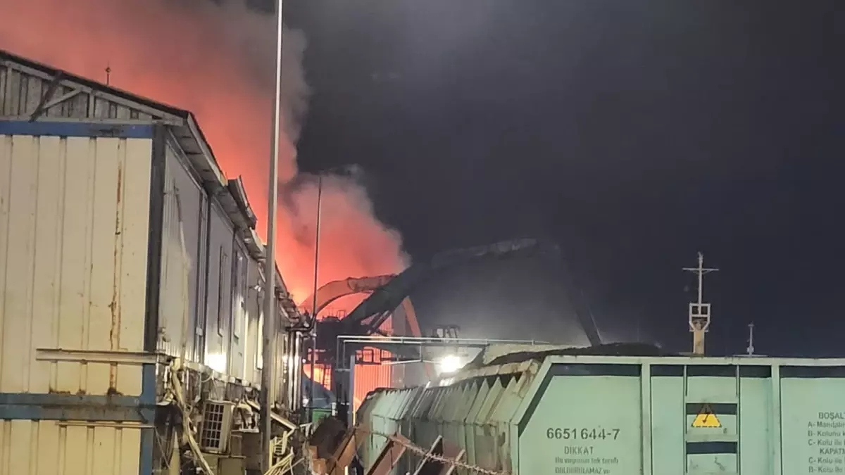 Zonguldak’ta Vinçte Yangın