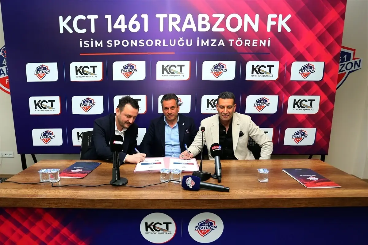 1461 Trabzon FK’ya KCT’den Sponsor Desteği