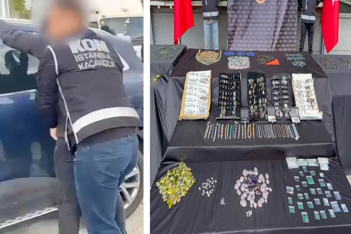 250 Milyon Liralık Kaçak Taşlar Ele Geçirildi