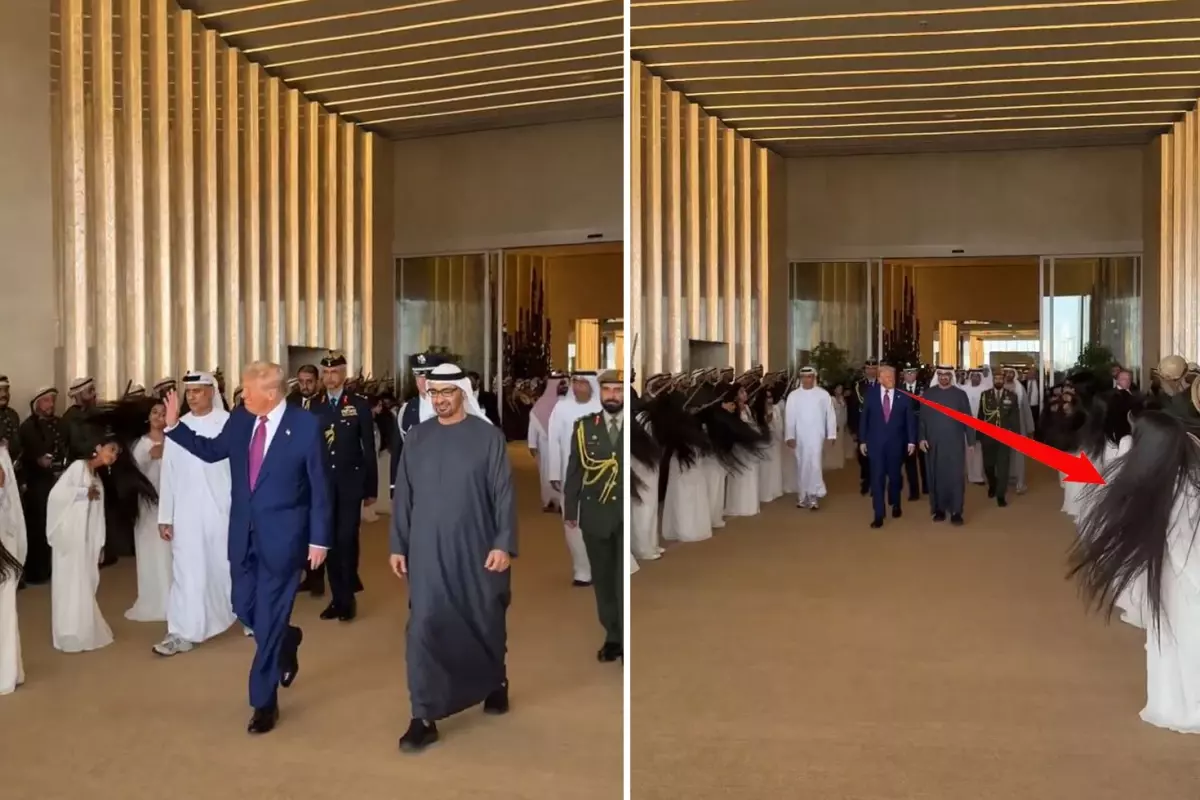 Abu Dabi’de Trump’a sıra dışı karşılama