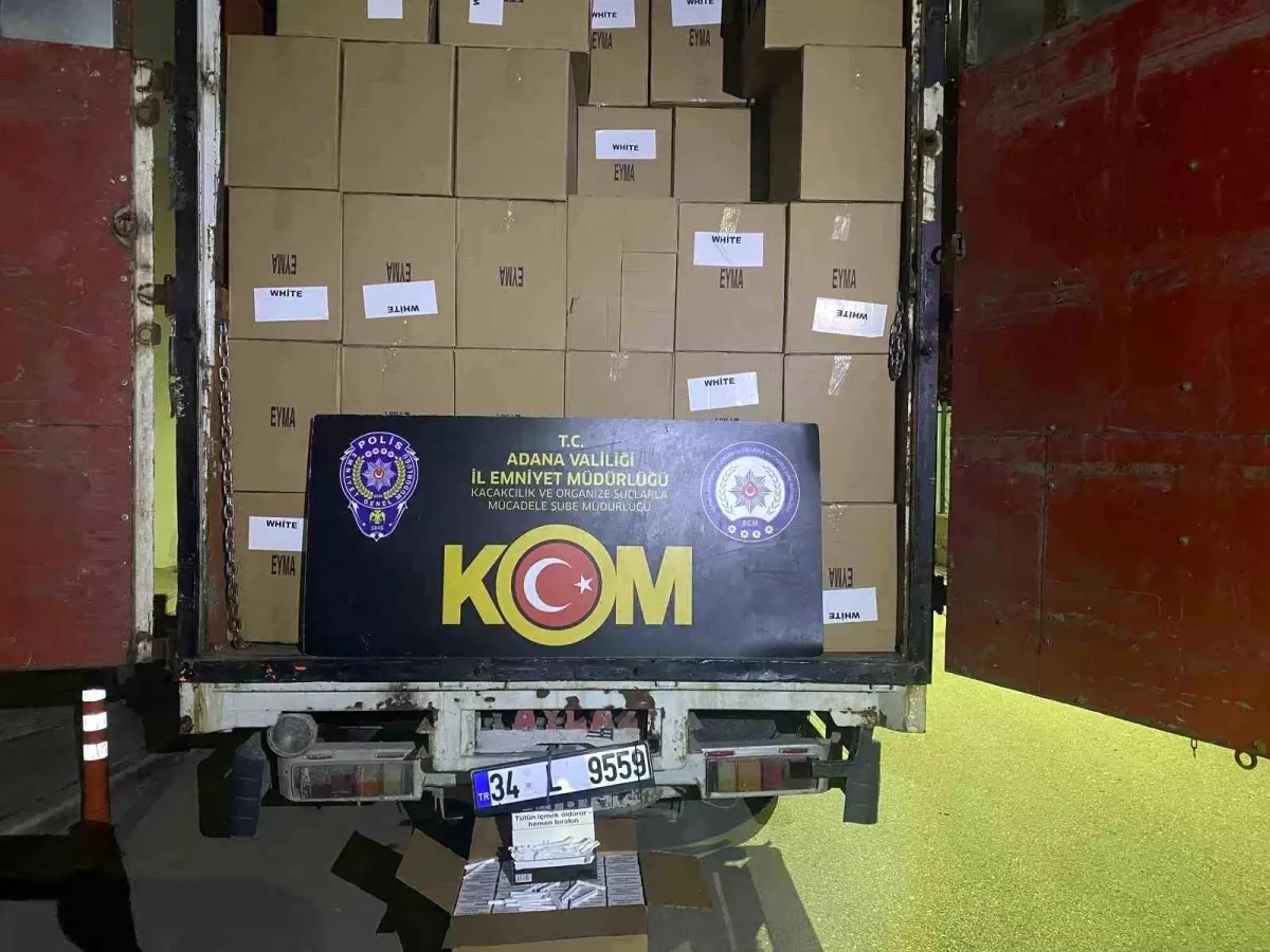 Adana’da 5 Milyon TL’lik Kaçak İhtiyaçlar Ele Geçirildi