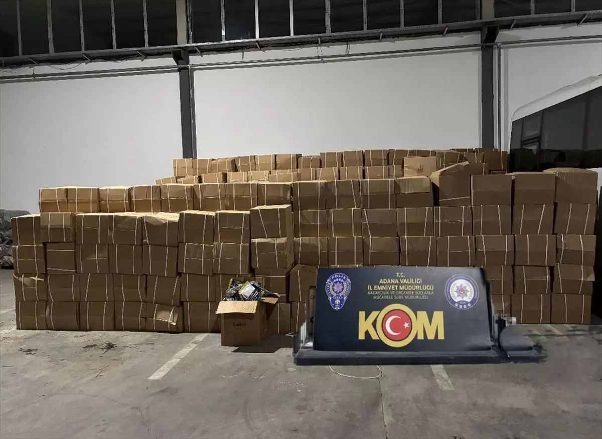 Adana’da Kaçakçılık Operasyonu: 3 Gözaltı