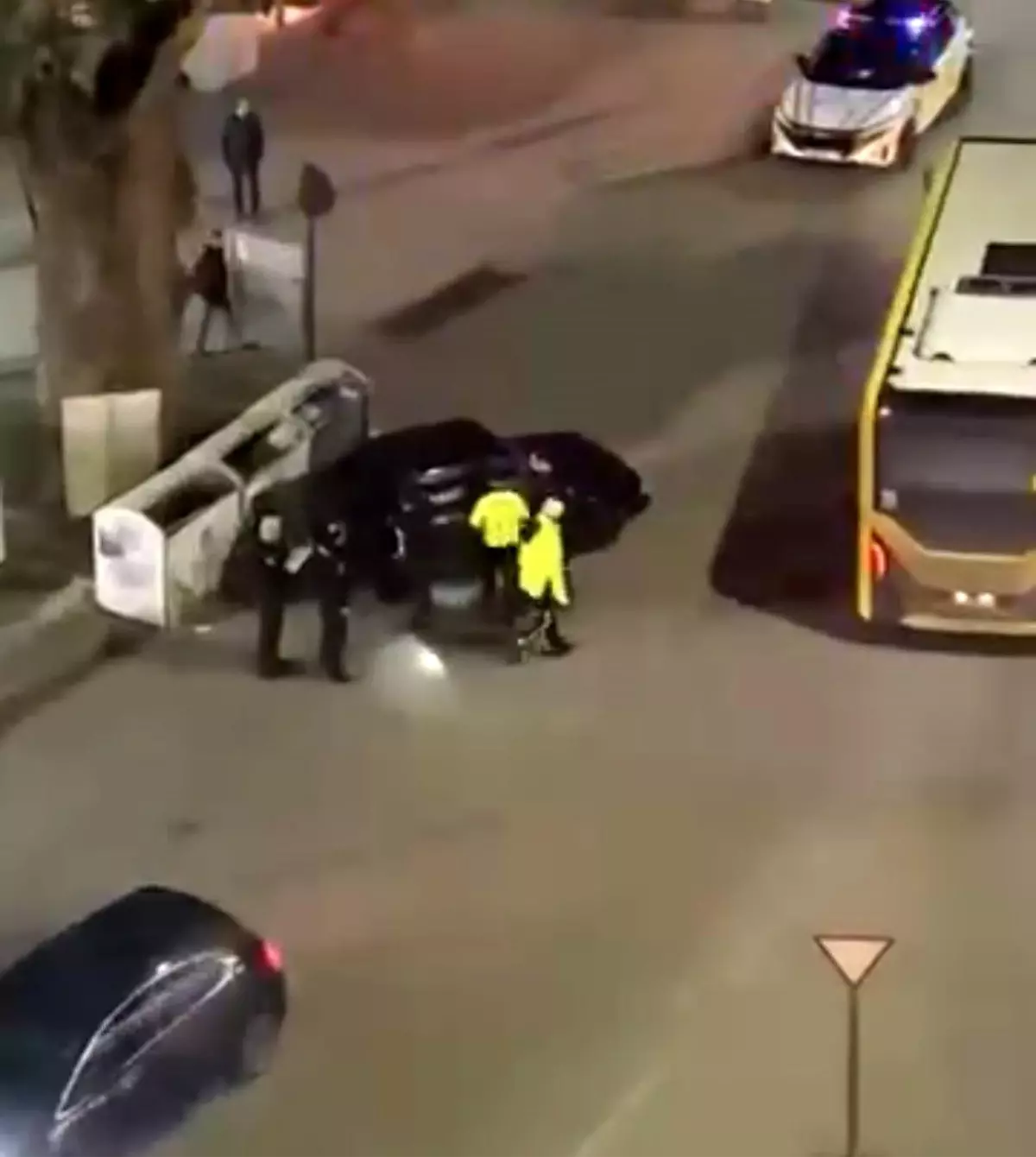 Alkollü Sürücü Çöp Konteynerine Çarptı