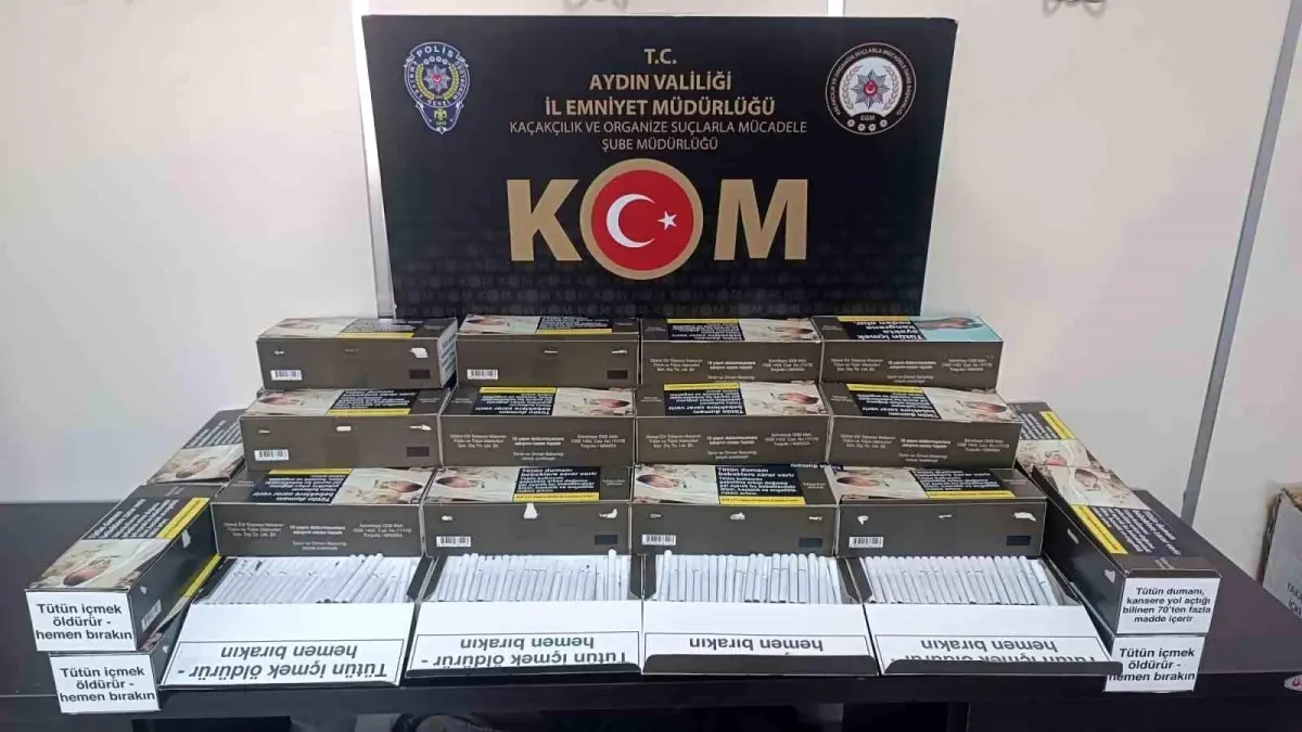 Aydın’da Kaçak Makaron Operasyonu