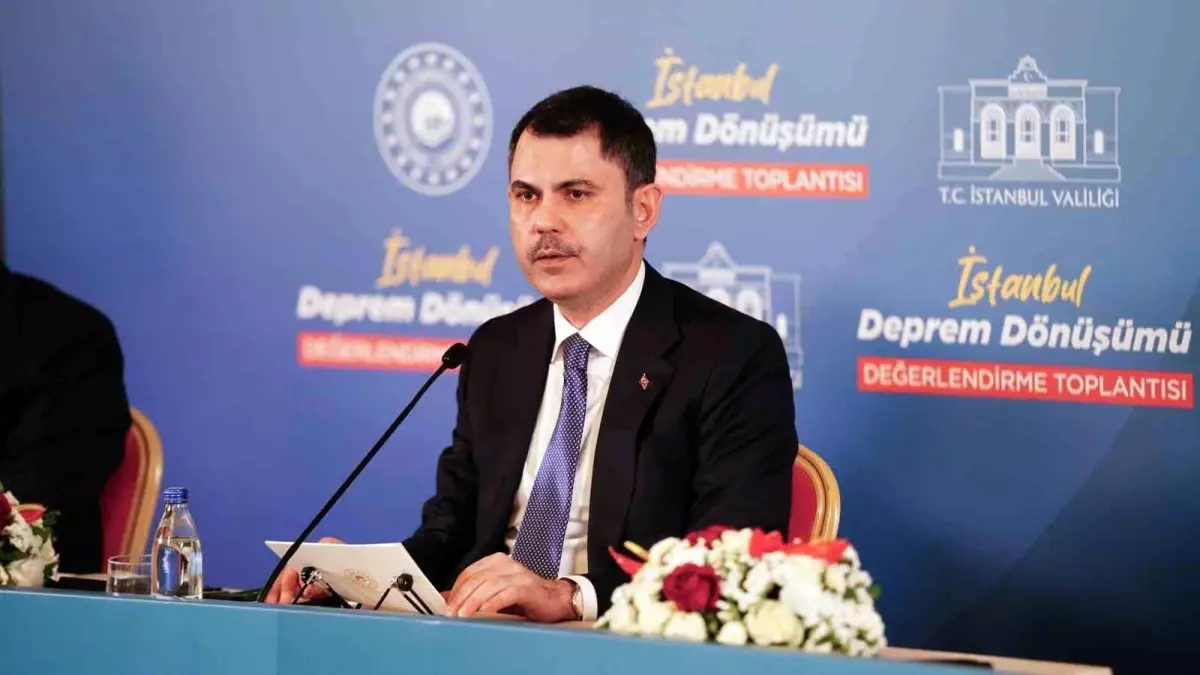 Bakan Kurum: “Devletimiz İstanbul’un dönüşümü için gövdesini taşın altına koymuştur”