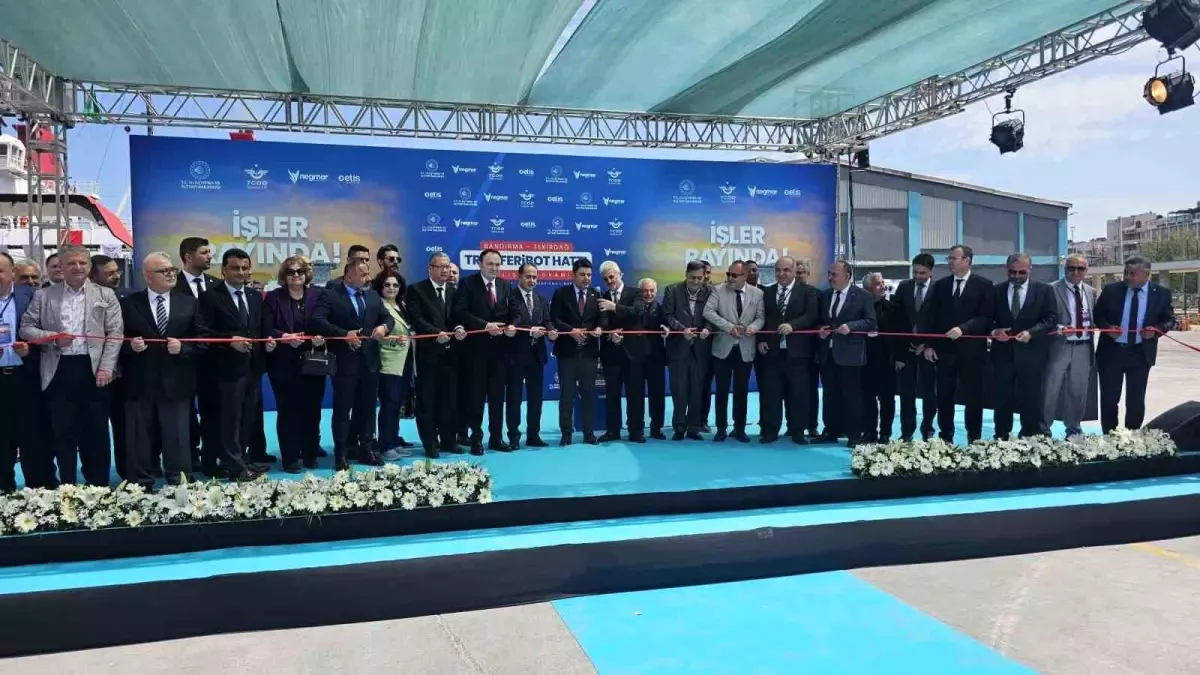 Bandırma-Tekirdağ Tren Feribot Hattı Hizmete Açıldı