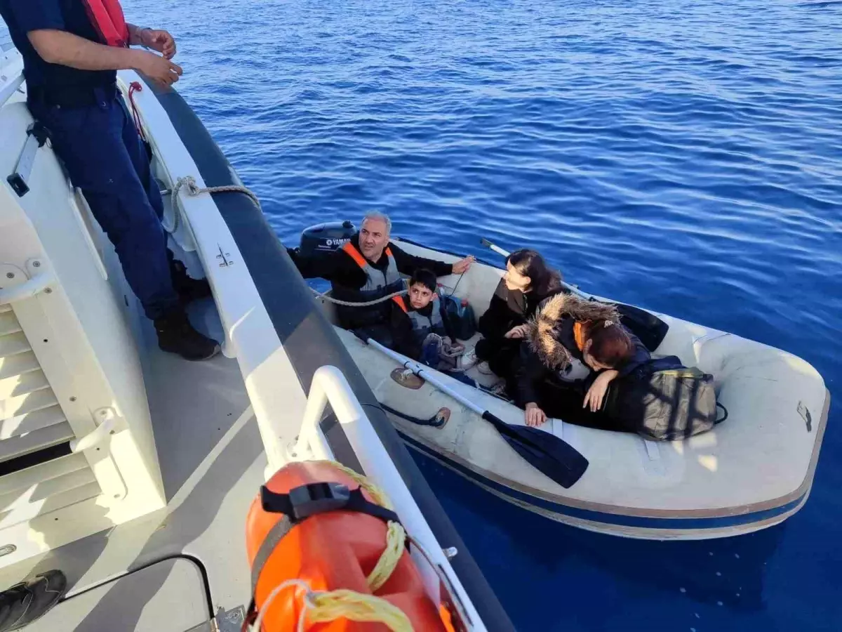 Bodrum Açıklarında 4 Düzensiz Göçmen Yakalandı