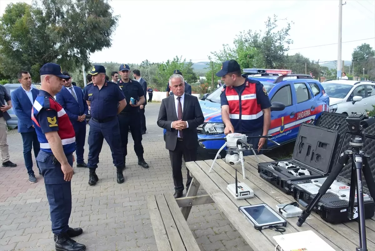Bodrum’da Orman Yangınlarına Havadan Denetim