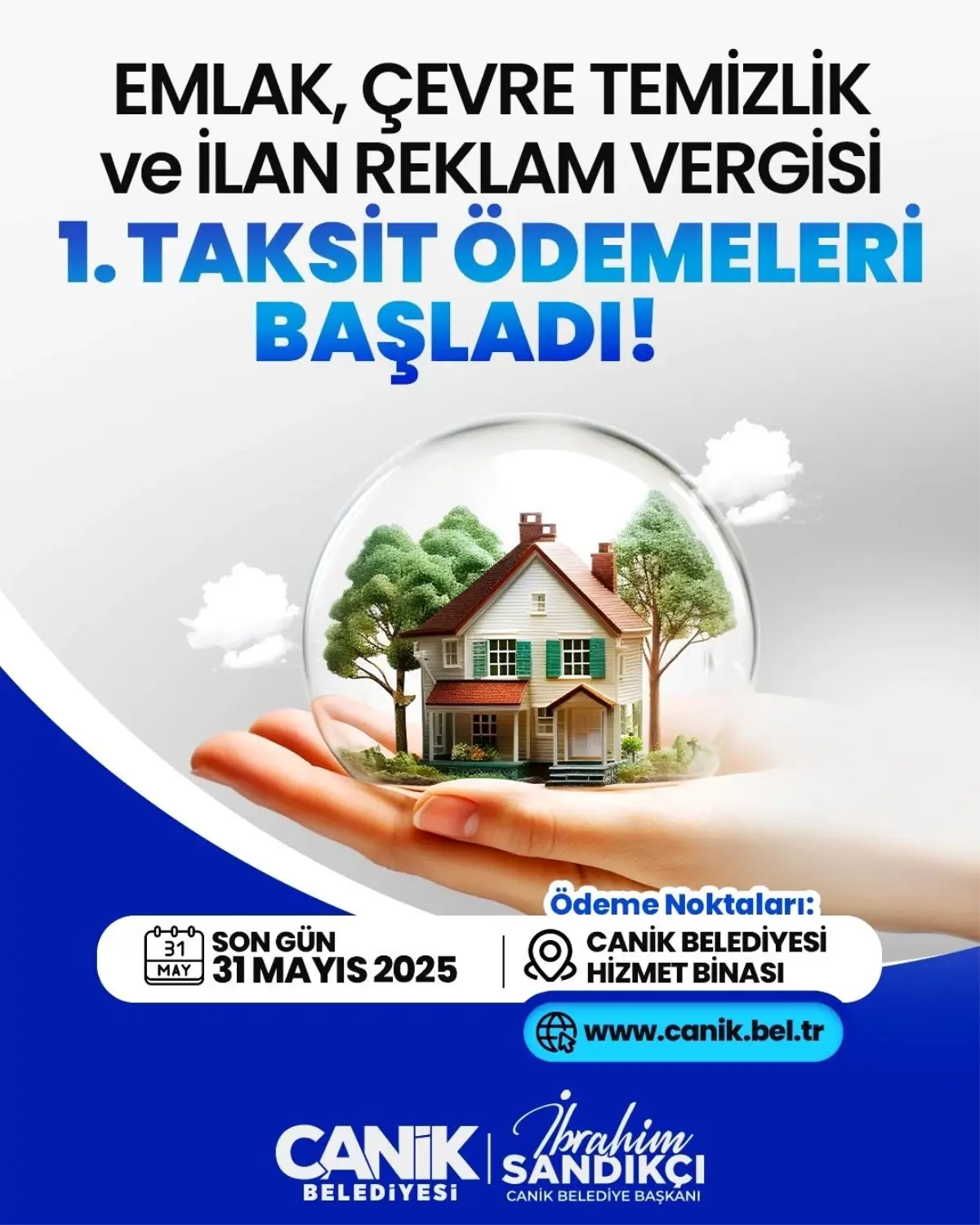 Canik’te 2025 Vergi Ödemeleri İçin Son Tarih 31 Mayıs
