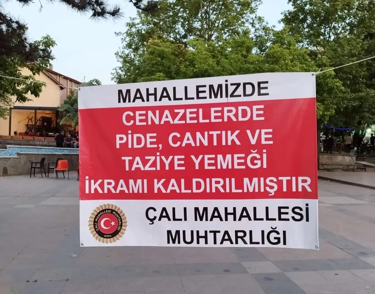 Cenazelerde Yemek İkramı Sona Erdi