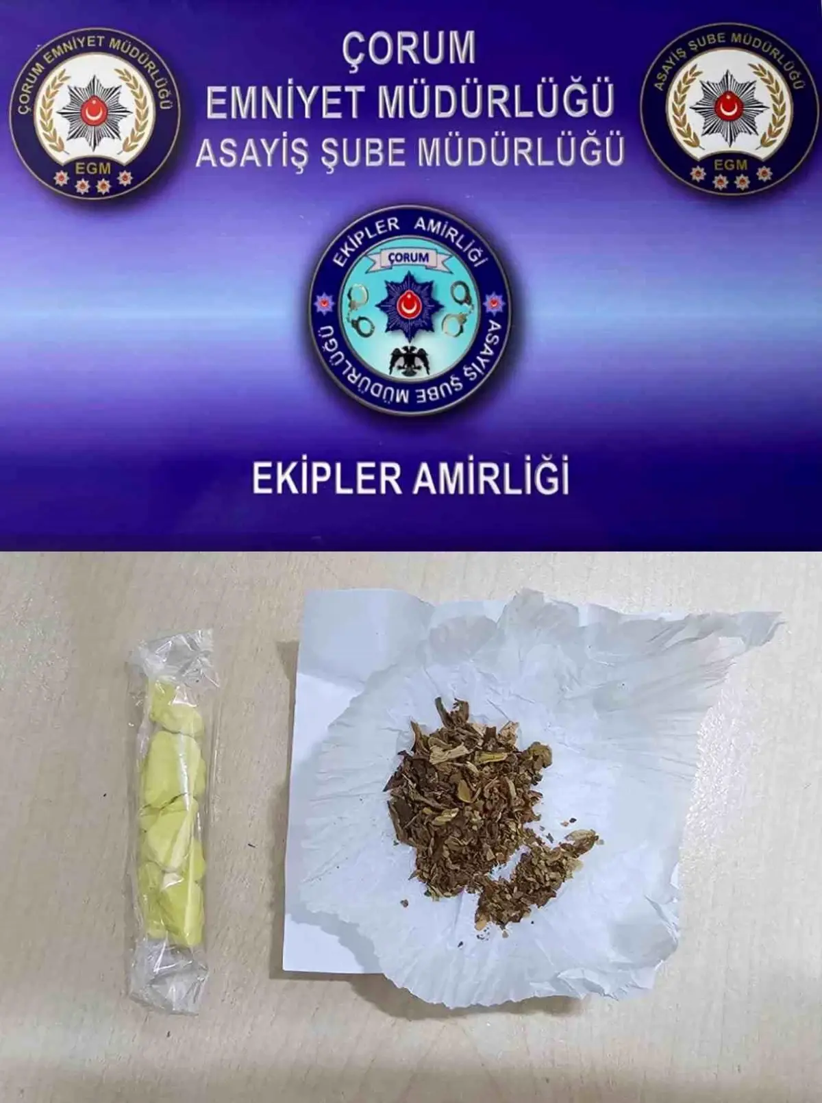 Çorum’da uyuşturucu ve silah operasyonu