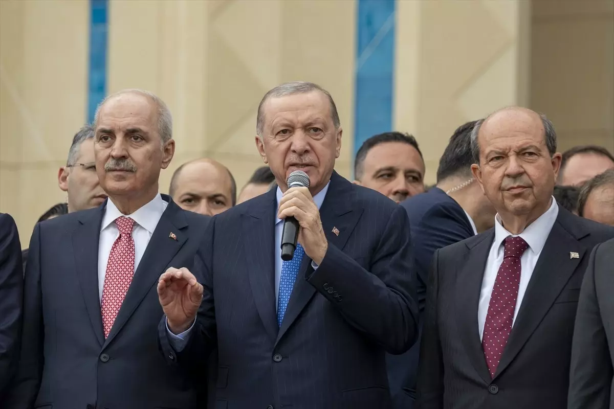Cumhurbaşkanı Erdoğan, KKTC Cumhuriyet Yerleşkesi Açılış Töreni’nde konuştu: (1)