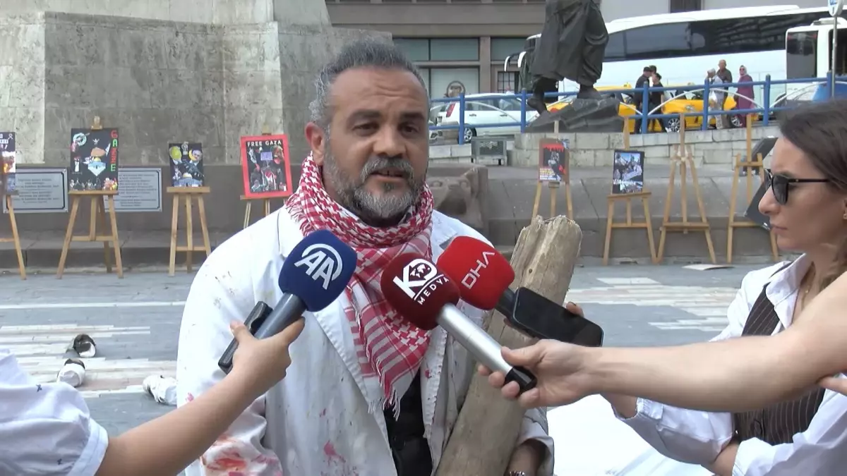 Dr. Sağlam’dan Gazze Protestosu