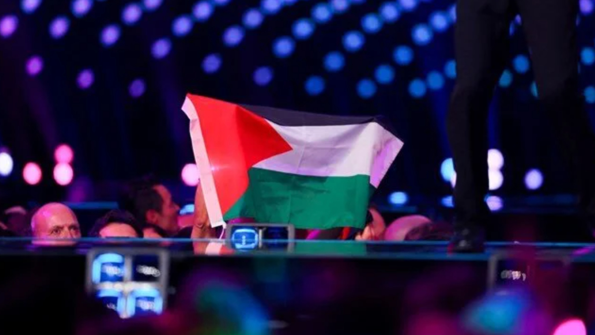 Eurovision yarı finalinde seyircilerden Gazze’ye destek