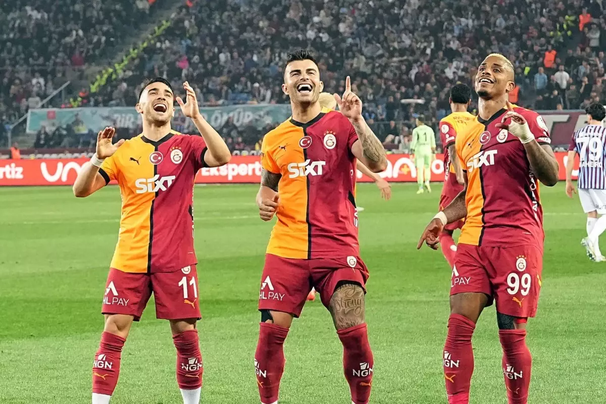 Galatasaray, Trabzonspor’u mağlup etti! Şampiyonluğa 1 maç kaldı