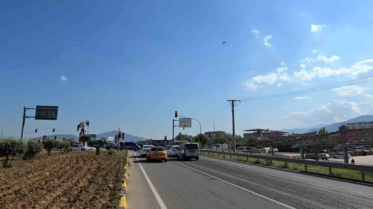 Gaziantep’te Dron Destekli Trafik Denetimi