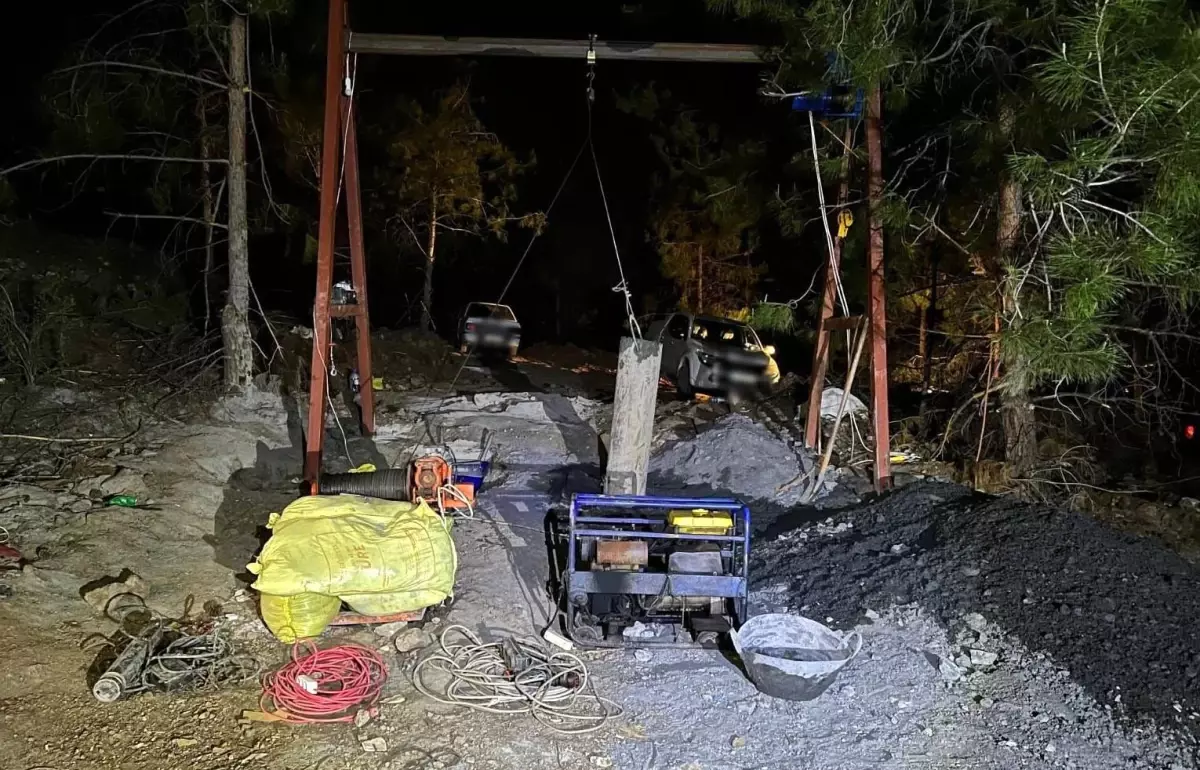 Gaziantep’te Kaçak Krom Madeni Operasyonu