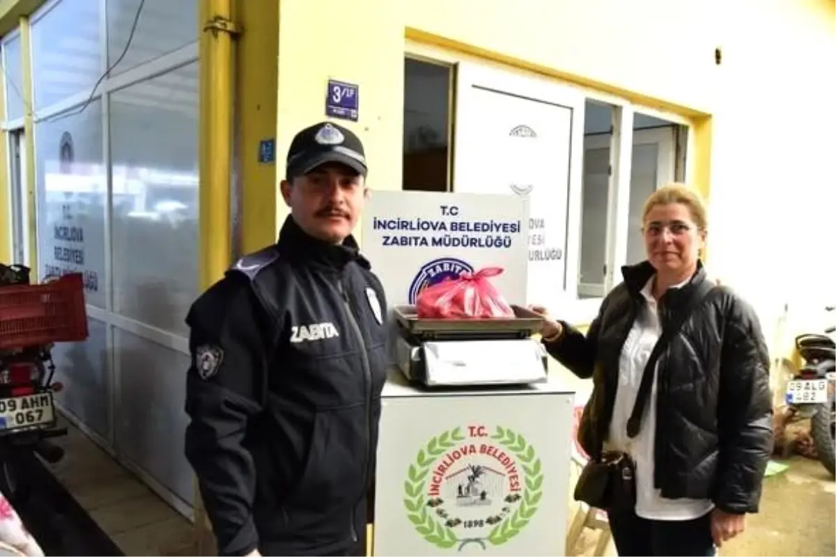 İncirliova’da Pazar Yerlerinde Tartı Kontrol Noktası Hizmeti