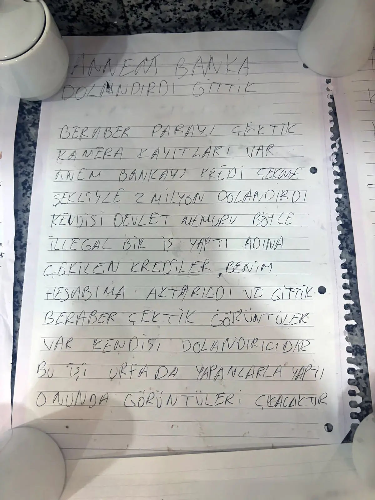 İntihar Mektubunda Aile Komplosu İddiası