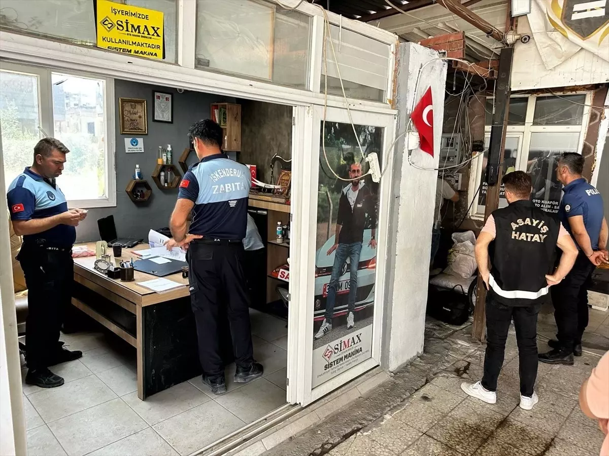 İskenderun’da Oto Yıkama Denetimi