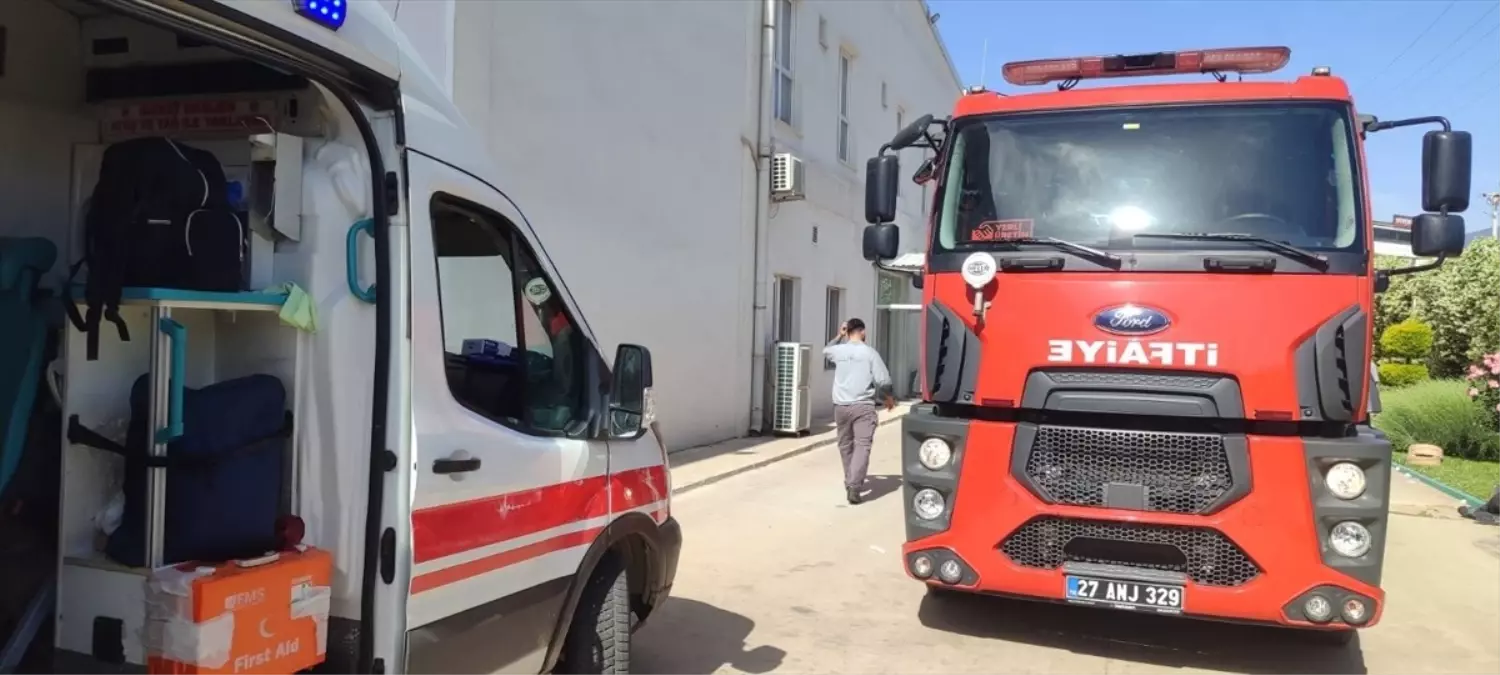 İslahiye’de Pamuk Fabrikasında Yangın