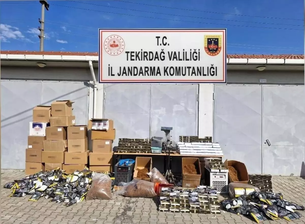Kapaklı’da Kaçak Makaron Operasyonu