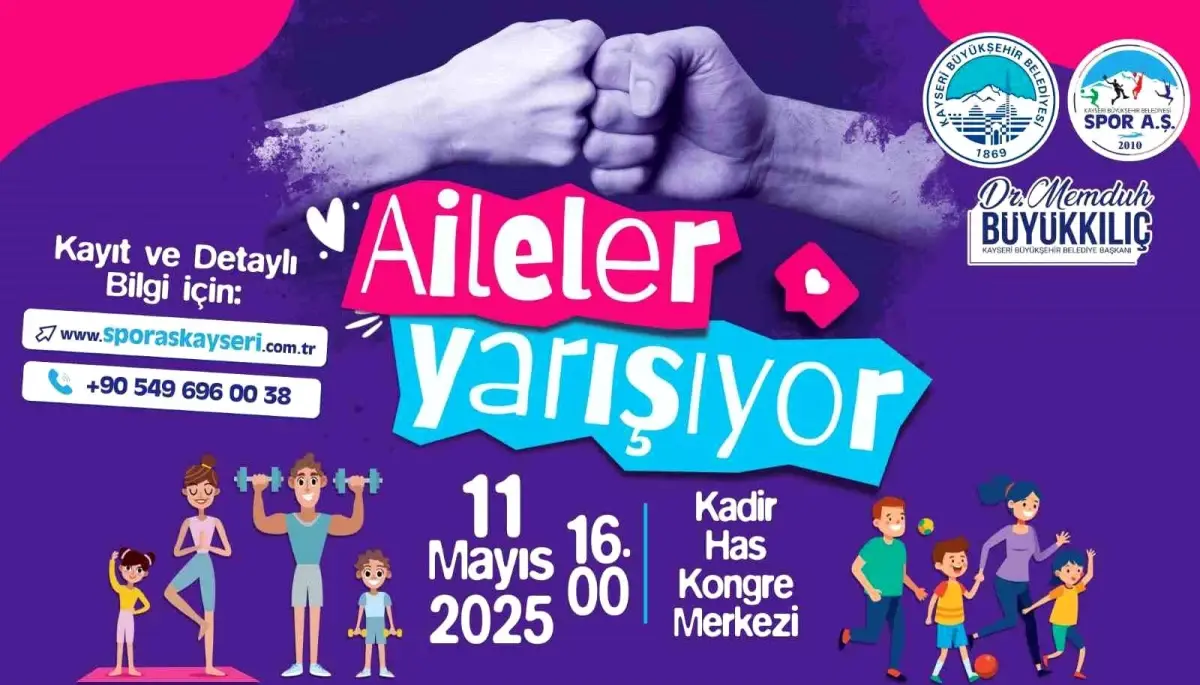 Kayseri’de ‘Aileler Yarışıyor’ Etkinliği Düzenleniyor