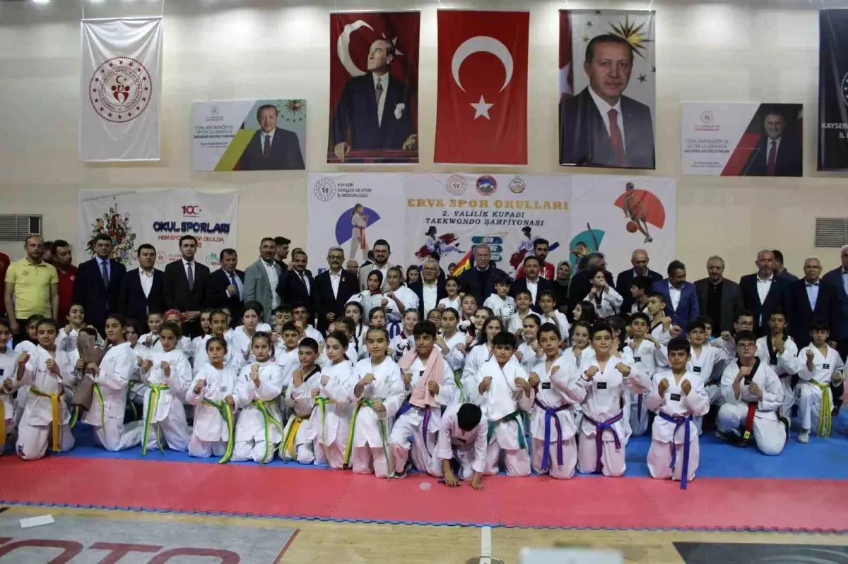 Kayseri’de ERVA Spor Okulları Taekwondo Şampiyonası