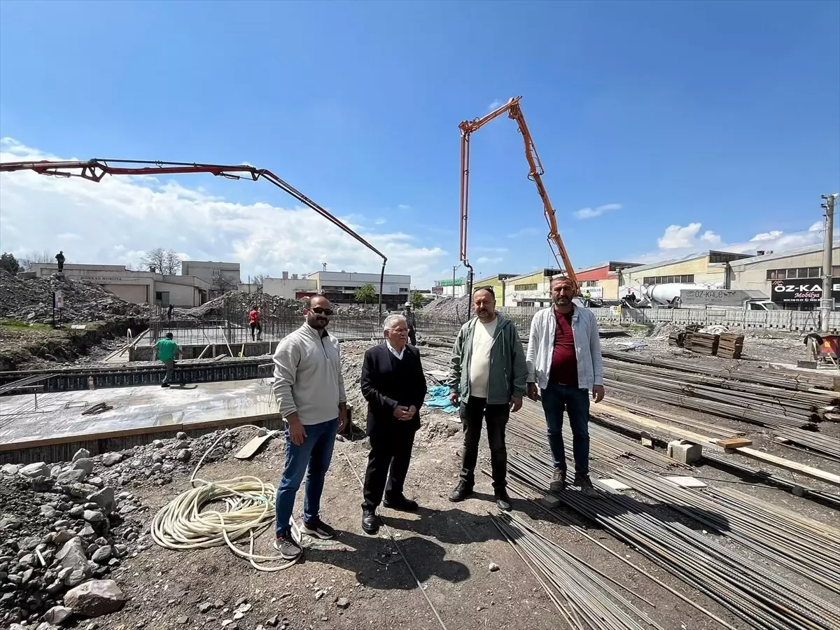 Kayseri’de Yeni Cami İnşaatı İncelendi