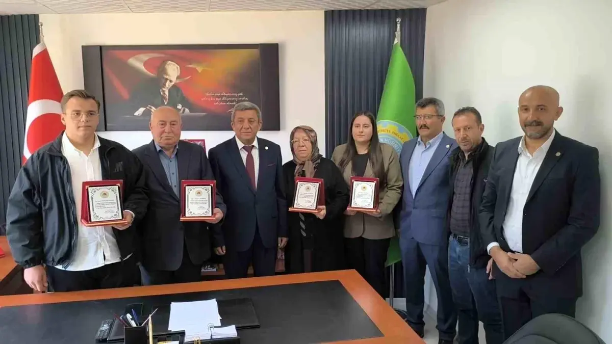 Kırşehir’de Çiftçilere Plaket Töreni