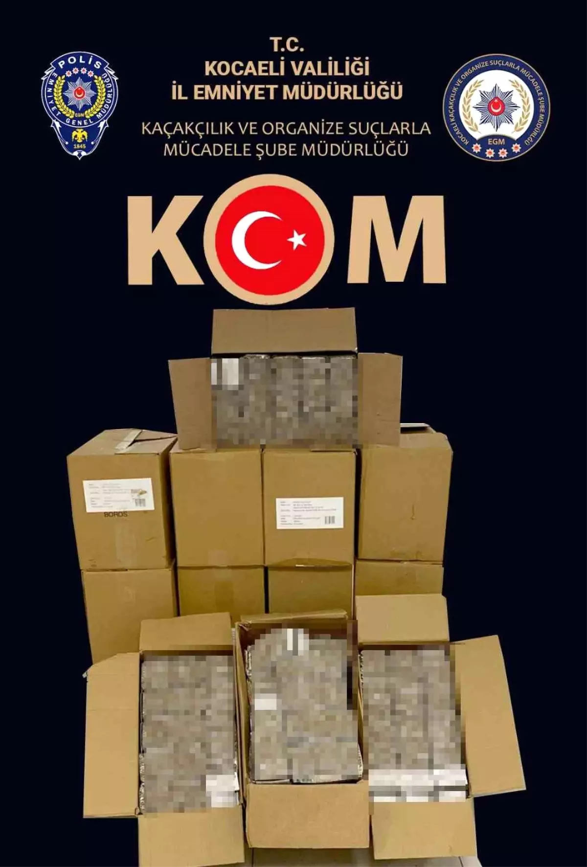 Kocaeli’de 150 Bin Doldurulmuş Makaron Ele Ge geçirildi