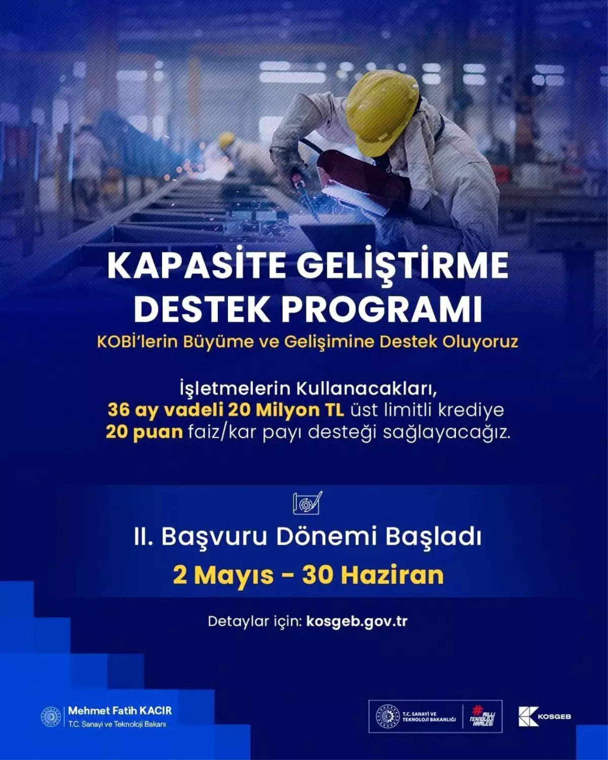 KOSGEB’den KOBİ’lere 20 Milyon Lira Destek