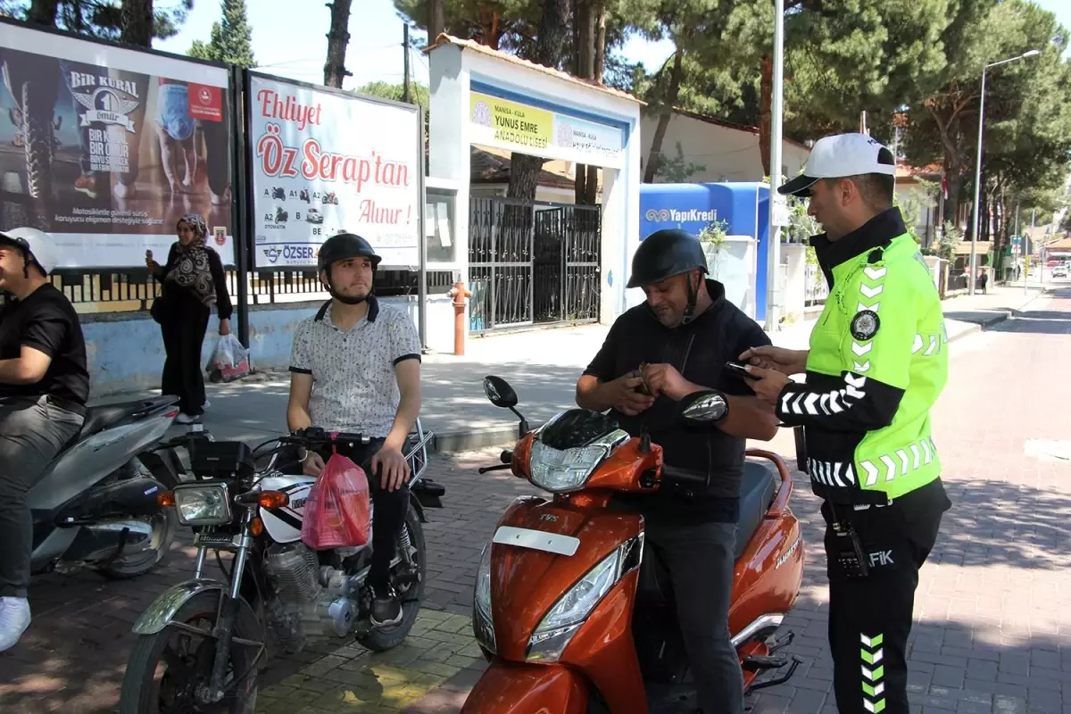 Kula’da Dronlu Trafik Denetimi