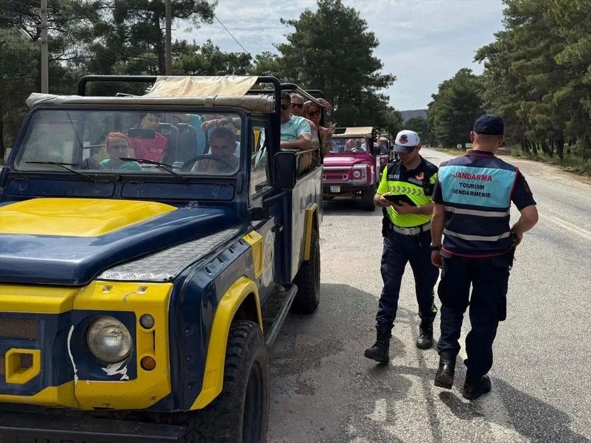 Marmaris’te Cip Safari Denetimi: 7 Sürücüye Ceza