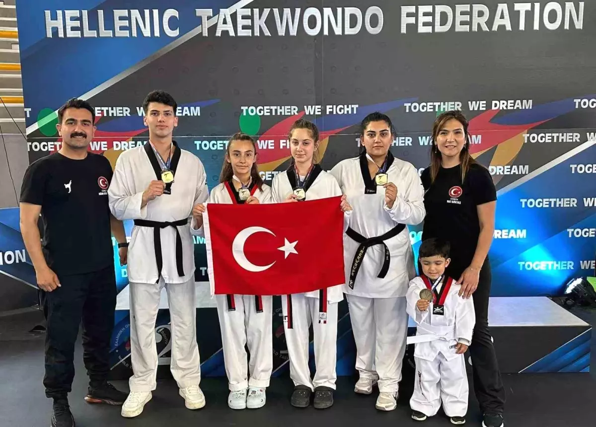 Muğla Sporcuları Yunanistan’da Taekwondo Turnuvasında Başarı Elde Etti