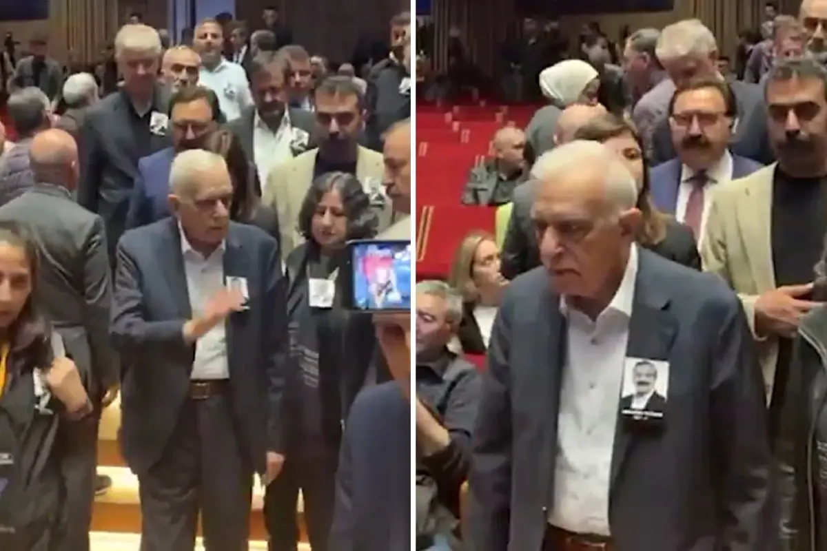 Sağlık sorunlarıyla boğuşan Ahmet Türk, Önder için AKM’ye böyle geldi